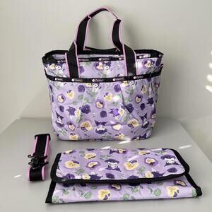 Lesportsac Kuromi Pleated Posy Multiple-function Diaper Bag NWT